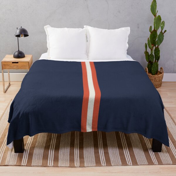 Item preview, NAVY BLUE, TENNIS COURT CLAY & CREAM Central Vertical 3 STRIPES designed and sold by RachelMacht.