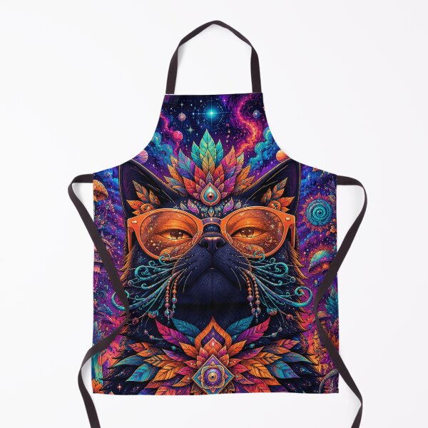 Item preview, Cosmic Psychedelic Black Cat designed and sold by Craftev.