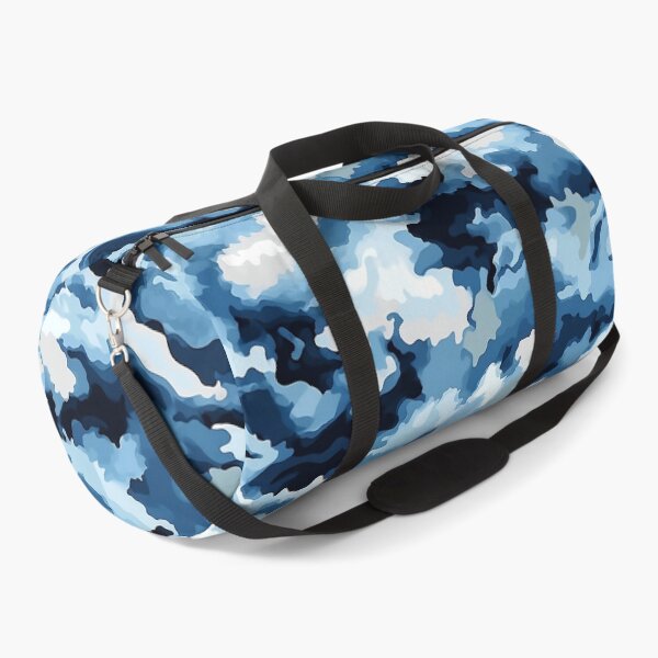 Item preview, Blue Camo Pattern Navy Denim and Ice Blue Camouflage designed and sold by Yoruhara.