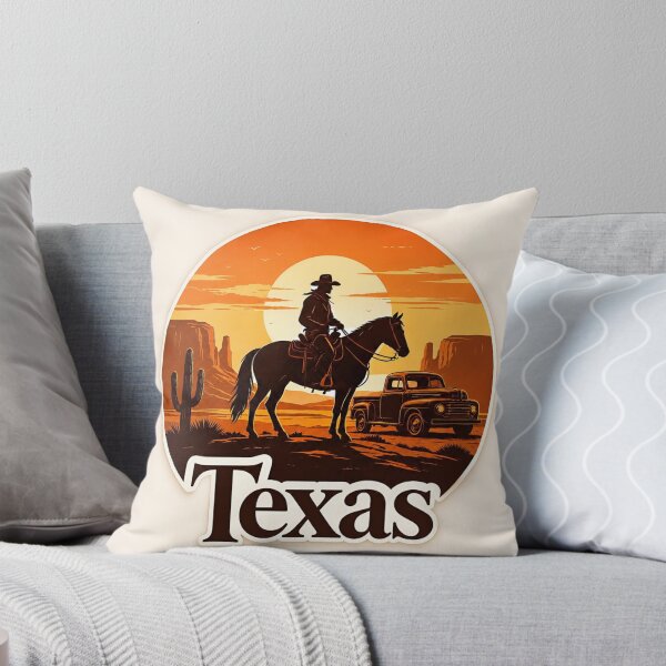Item preview, Vintage Texas Cowboy Western Sunset designed and sold by Retro Arabica.