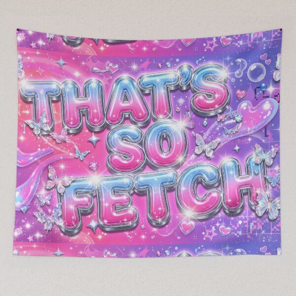 Item preview, Thats So Fetch Y2K Aesthetic Chrome Butterflies Art designed and sold by ART ATTACK ZONE.
