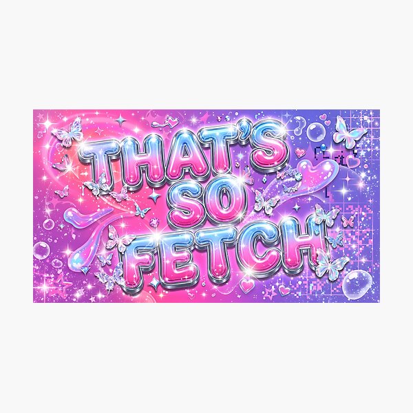 Item preview, Thats So Fetch Y2K Aesthetic Chrome Butterflies Art designed and sold by ART ATTACK ZONE.