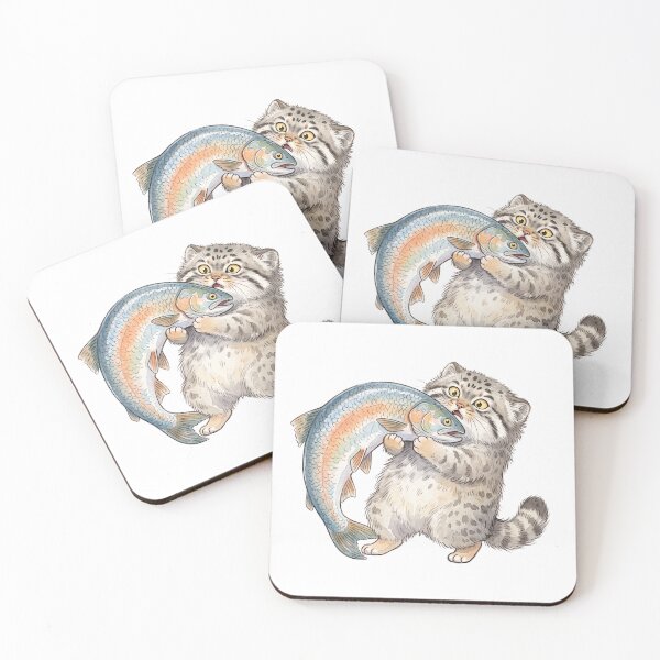 Item preview, Professional Fish Inspector | Cute Pallas Cat (Manul) Funny Meme Design designed and sold by HelgaCraftery.