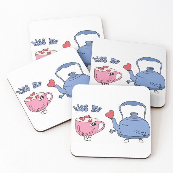 Item preview, Cute Groovy Tea and Cup Love designed and sold by SvetlanaLiDesign.