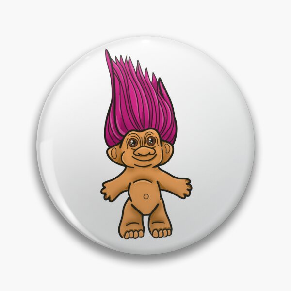 Item preview, Retro 90s Troll Doll designed and sold by Peace, Love & Pugs.