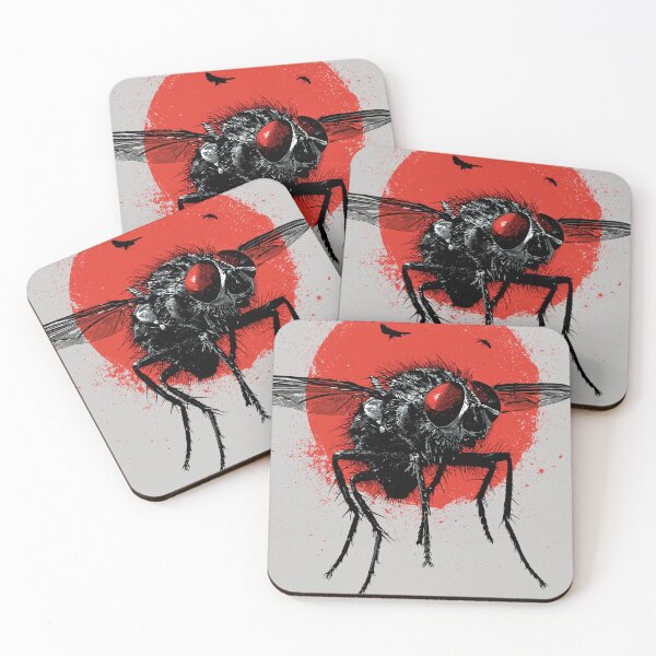 Item preview, Lord of the Flies Dark Graphic Insect Art designed and sold by OnceWithin.