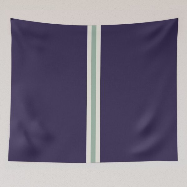 Item preview, NAVY BLUE, MUTED GREEN & CREAM Central Vertical 3 STRIPES designed and sold by RachelMacht.