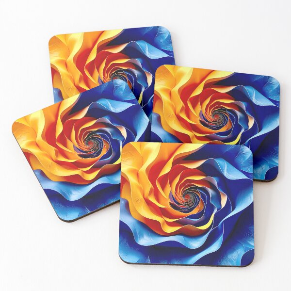 Item preview, Vibrant Spiral of Orange and Blue designed and sold by Vicky Brago-Mitchell®.