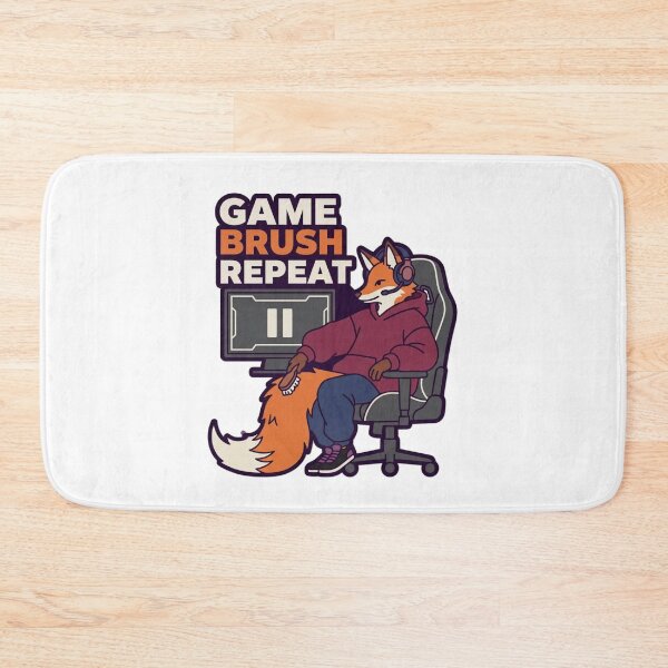 Item preview, Game Brush Repeat | Funny Anthro Fox Gamer Design designed and sold by Furrenzy.