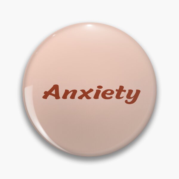 Item preview, Anxiety – Bold typographic design in terracotta on a pastel background designed and sold by Kokorolab.