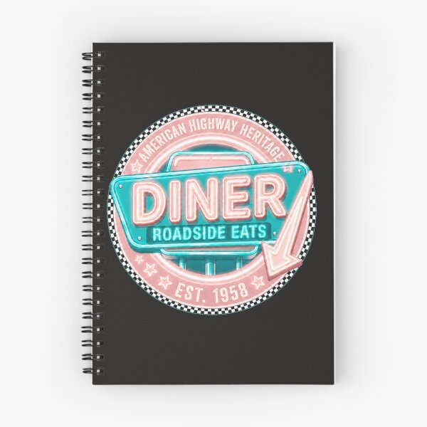 Item preview, Vintage Diner Roadside Eats 1958 Retro Sign designed and sold by Normandy Road Heritage™ - Vintage Garage Art.