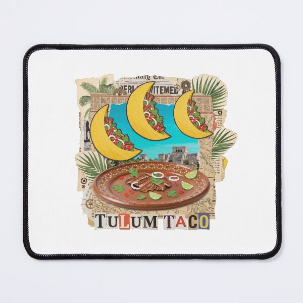 Item preview, Tulum Chill & Sunrise Mexico Beach Dadaist Collage - Boho Vacation Art (T-Shirt, Poster & Sticker) designed and sold by OzzFrequency.