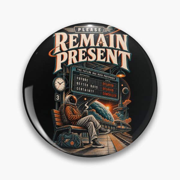 Item preview, Please Remain Present - The Future Has Been Postponed designed and sold by FocusedPatterns.