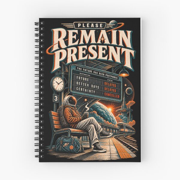 Item preview, Please Remain Present - The Future Has Been Postponed designed and sold by FocusedPatterns.