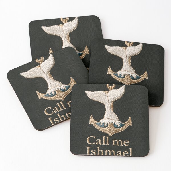 Item preview, Moby Dick Embroidered Whale Tail Anchor Graphic designed and sold by OnceWithin.