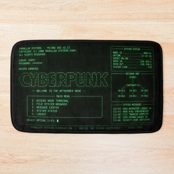 Item preview, Retro Cyberpunk CRT Green Phosphor Terminal v2 designed and sold by ThirdShiftLab.