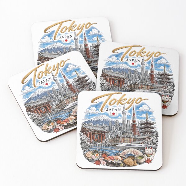 Item preview, Tokyo Japan Vintage Travel Poster Art designed and sold by MiSC Studio.