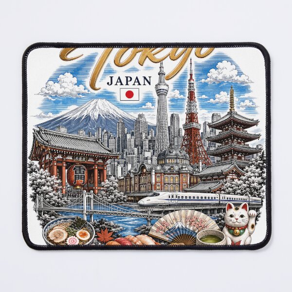 Item preview, Tokyo Japan Vintage Travel Poster Art designed and sold by MiSC Studio.