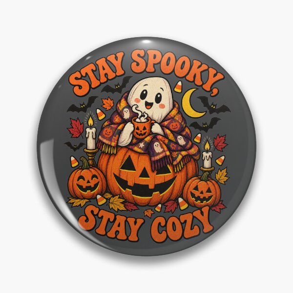 Item preview, Stay Spooky Stay Cozy Cute Ghost Halloween designed and sold by SquatchPrintsCo.