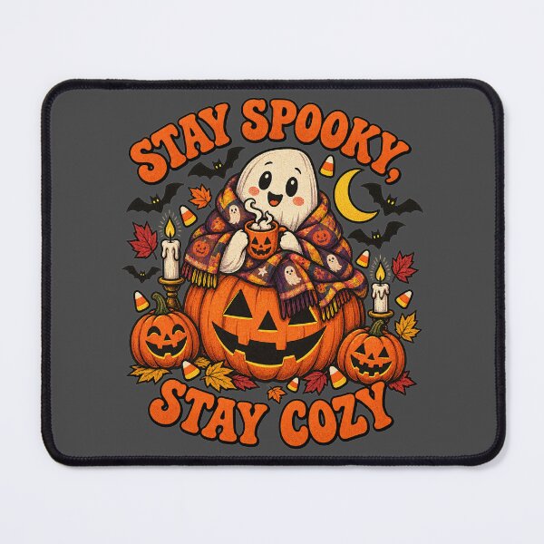 Item preview, Stay Spooky Stay Cozy Cute Ghost Halloween designed and sold by SquatchPrintsCo.