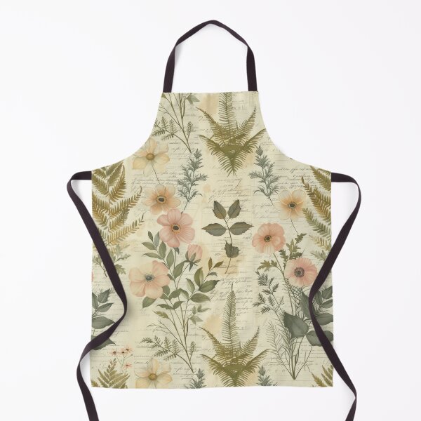 Item preview, Vintage Botanical Herbarium – Elegant Anemone & Fern Leaf Handwritten Script designed and sold by Whimsical Wayfarer.