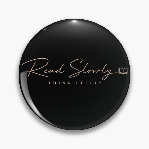 Item preview, Read Slowly Think Deeply Minimal Book Lover T-Shirt | Literary Reader Gift designed and sold by DreamPaw Studio.