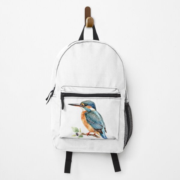 Item preview, Kingfisher Watercolor Illustration | Vibrant Kingfisher Bird Nature Artwork designed and sold by Rood Art Studio.