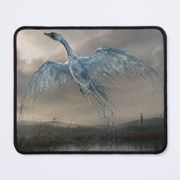 Item preview, Surreal Digital Illustration of a Surreal Water Bird - Dreamlike Fantasy Nature Art - Swan Wall Decor - Wall Art designed and sold by Alba Forjanívea.