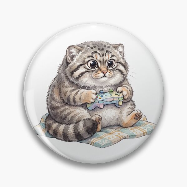 Item preview, Cute Gamer Pallas Cat Gaming Design designed and sold by HelgaCraftery.