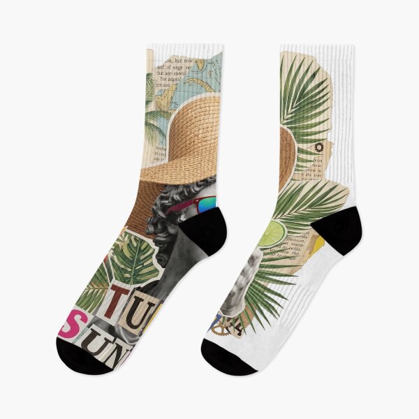 Artikelvorschau, Tulum Chill & Sunrise Mexico Beach Dadaist Collage - Boho Vacation Art (T-Shirt, Poster & Sticker) entworfen und verkauft von OzzFrequency.