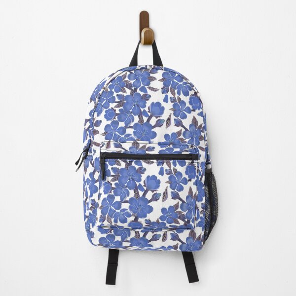 Item preview, Cherry Blossom Royal Blue Botanical Floral designed and sold by altastudio.