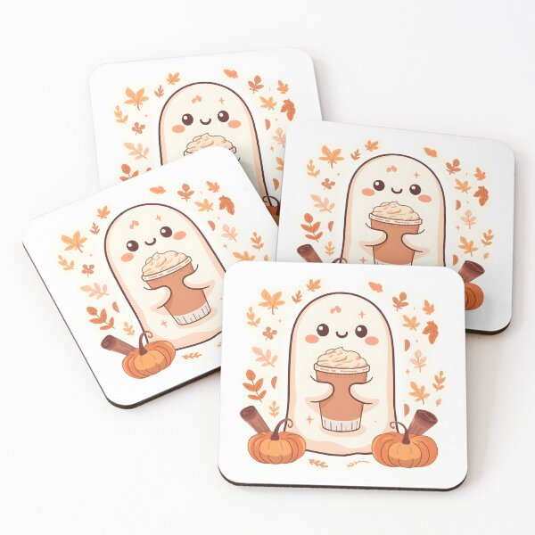 Item preview, Cute Autumn Ghost Pumpkin Pie T\-Shirt – Kawaii Fall Halloween Shirt designed and sold by ColorClouds.