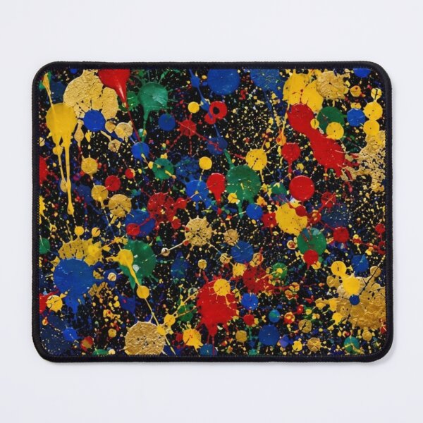 Item preview, Primary Splatter Action Abstract Art designed and sold by THE SPLATTERED HAUS BY SAGE BANKS.