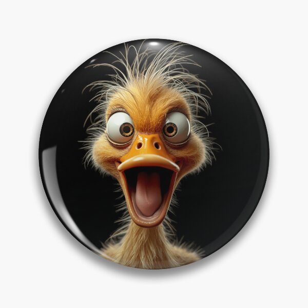 Item preview, Funny Crazy Disheveled Duck Insane 3D Caricature Art designed and sold by onestopstudio.