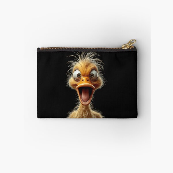 Item preview, Funny Crazy Disheveled Duck Insane 3D Caricature Art designed and sold by onestopstudio.