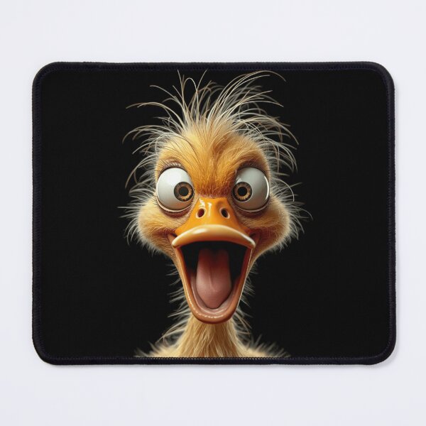 Item preview, Funny Crazy Disheveled Duck Insane 3D Caricature Art designed and sold by onestopstudio.