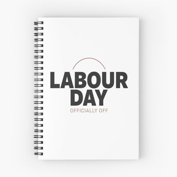 Item preview, Labour Day Officially Off Minimalist Modern Typography Retro Neutral designed and sold by InspiredCreatives.