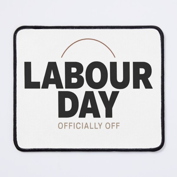 Item preview, Labour Day Officially Off Minimalist Modern Typography Retro Neutral designed and sold by InspiredCreatives.