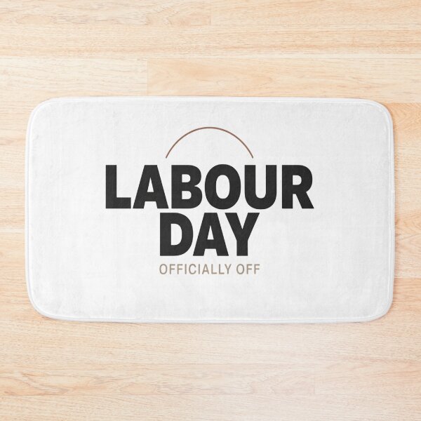 Item preview, Labour Day Officially Off Minimalist Modern Typography Retro Neutral designed and sold by InspiredCreatives.
