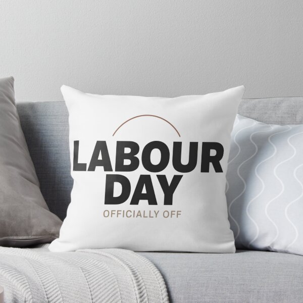 Item preview, Labour Day Officially Off Minimalist Modern Typography Retro Neutral designed and sold by InspiredCreatives.