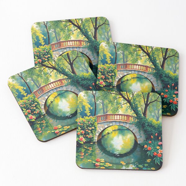 Item preview, A garen bridge in the style of Monet. designed and sold by oldMastersofart.