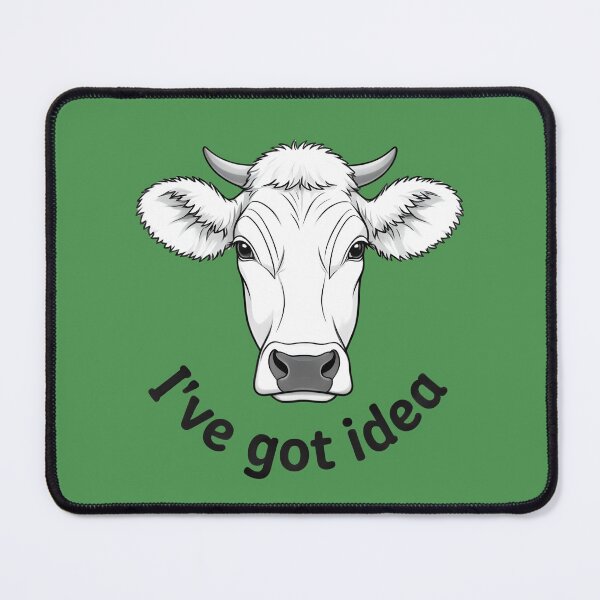 Item preview, I've got idea - A head of white cow designed and sold by ParadoxParadox.