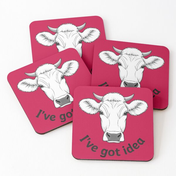 Item preview, I've got idea - A head of white cow designed and sold by ParadoxParadox.