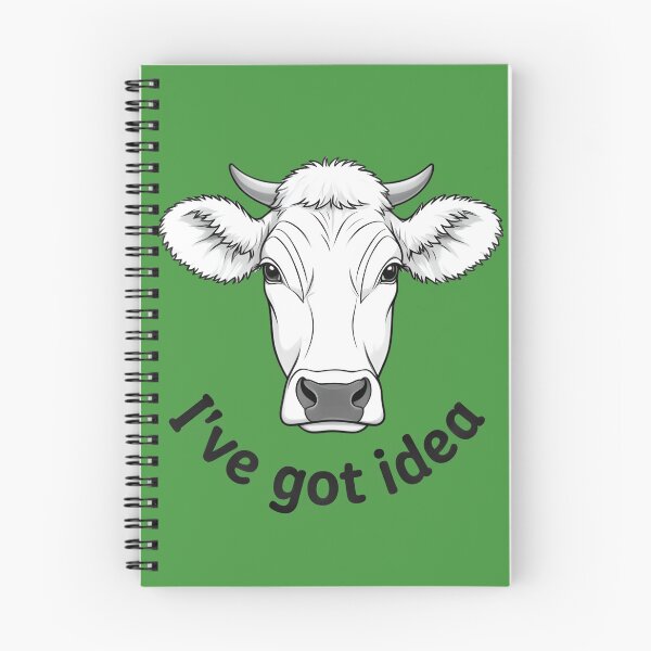 Item preview, I've got idea - A head of white cow designed and sold by ParadoxParadox.