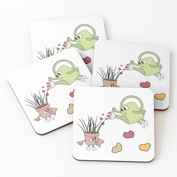 Item preview, Cute Groovy Watering Can and Plant designed and sold by SvetlanaLiDesign.