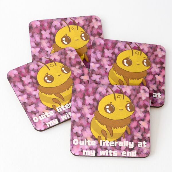 Item preview, Quite literally at my wits end - arsenicWitch - cute gift - bee design designed and sold by ArsenicWitch.