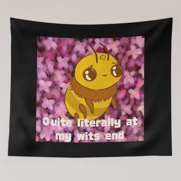 Item preview, Quite literally at my wits end - arsenicWitch - cute gift - bee design designed and sold by ArsenicWitch.