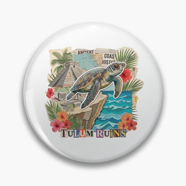 Item preview, Tulum Chill & Sunrise Mexico Beach Dadaist Collage - Boho Vacation Art (T-Shirt, Poster & Sticker) designed and sold by OzzFrequency.