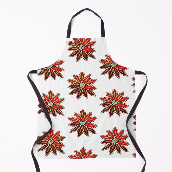 Item preview, Jeweled Crimson Bloom – Red & Gold Floral Art designed and sold by KJKreationz.