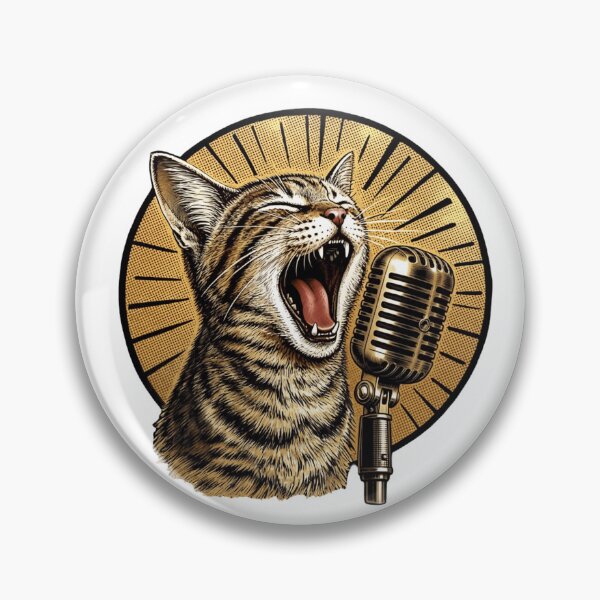 Item preview, Singer Cat Funny Graphic For Cat Lovers designed and sold by Thread&Fable.